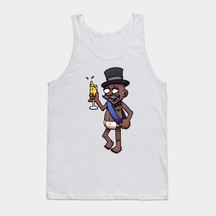 Drunk New Year’s Man Celebrating New Year’s Eve Tank Top